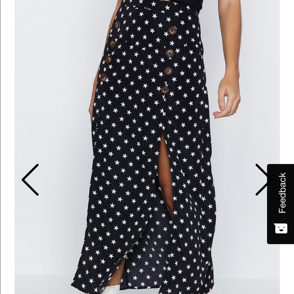 Nasty Gal Sexy Midi skirt with thigh high slits